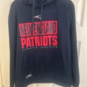 NWOT New England Patriots Navy Hoodie size large